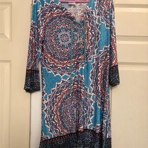 Chic Blue Mandala Women's Swim Coverup